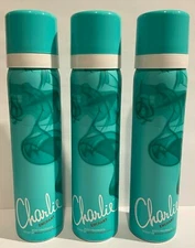 Lot Of 3 Charlie Enchant Body Fragrance Spray By Revlon Women - 2.5 oz each