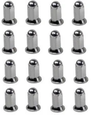 32 PIECE ALCOA DUALLY WHEEL RIM SOLID CHROME LUG NUT WITH WASHER 5/8" X 18 RH   