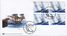 United Nations New York 887-888 Block Set of 2 FDC Sports