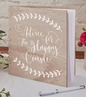 Gästebuch Holz Vintage Boho Hochzeit Holzeinband Holzcover Hochzeitsdeko