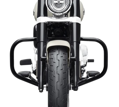 Gloss Black Engine Guard Kit 49000139 Harley '18-later Softail Models Crash Bar - Picture 11 of 12