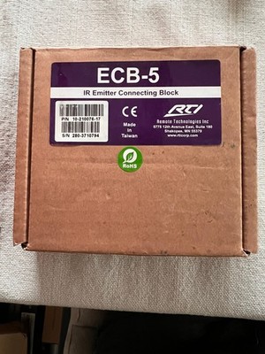 RTI ECB-5 IR Emitter Connecting Block New
