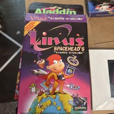 Linus Spacehead's Cosmic Crusade Aladdin Cart Nintendo Nes New Sealed