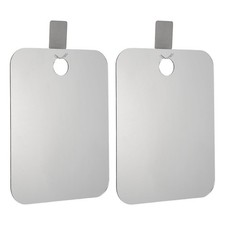 2 PCS Shower Mirrors, Shatterproof Shower Mirror for Shaving, Acrylic Mirror ...