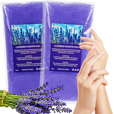 2 Pack Paraffin Wax Refills - Lavender Scented Paraffin Wax for Hand and Feet...