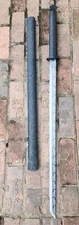 43" Steel Ninja Japanese Samurai Sword Straight Fantasy 30" Blade With Scabbard