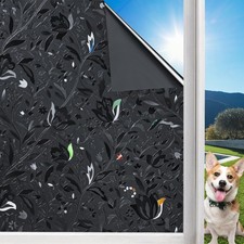 Niviy Blackout Window Film 100 Light Blocking Room Darkening Cover 23.6x