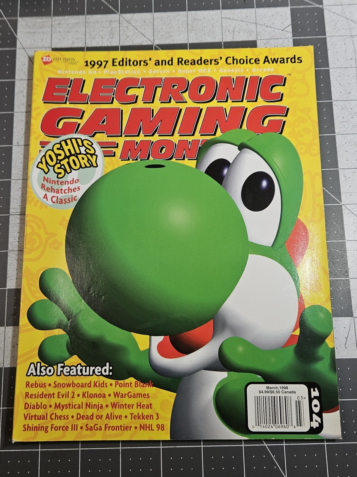 Electronic Gaming Monthly EGM Magazine #104 March 1998 Yoshi's Story N64 PS1