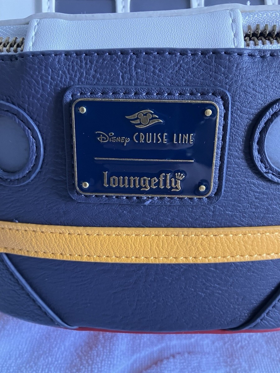 NWT New DCL SHIP Loungefly Crossbody Bag Disney Cruise Line Navy