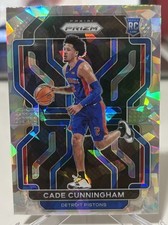 CADE CUNNINGHAM 2021-22 Panini Prizm Basketball CRACKED ICE PRIZM Rookie Card SP