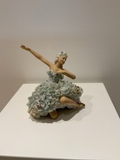 Porzellan Figur Ballerina Tänzerin Spitzenkleid Heinz Schaubach