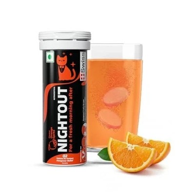 Fast&Up NightOut Orange Zero Sugar 10 Effervescent Tablets Free Shipping