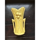 Vintage McCoy Pottery Yellow Cherries & Leaves Vase 2 Handle Art Deco 6" USA