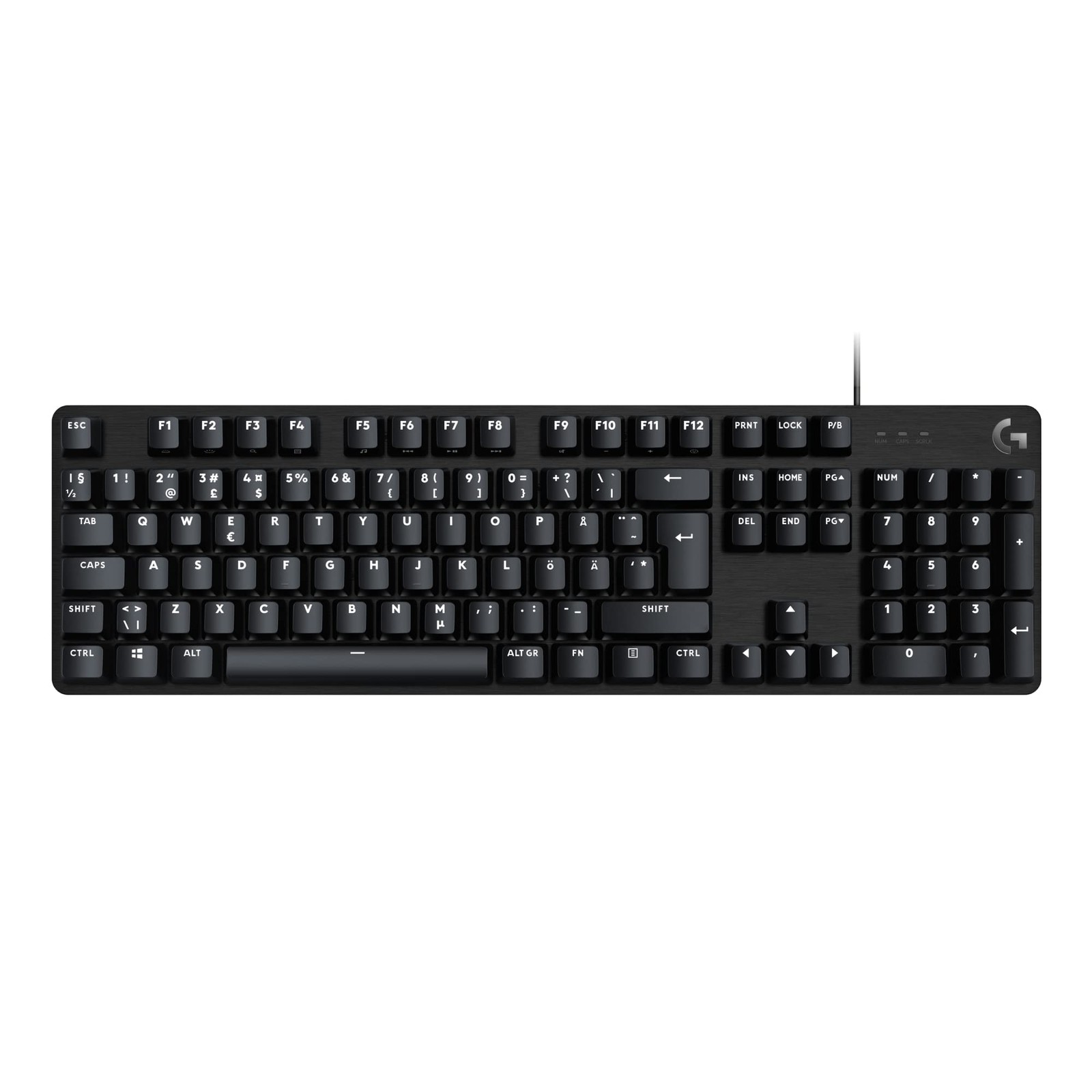 Clavier Gaming Mécanique 413 SE QWERTY, Grand Clavier Gamer PC Fixe Nordique Grande Taille