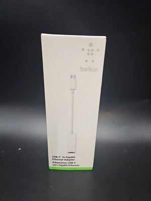 BELKIN USB-C TO GIGABIT ETHERNET ADAPTER RJ45 UNIVERSAL PC/MAC/IPAD/CHROMEBOOK
