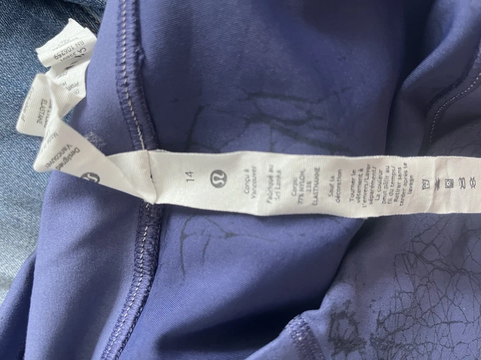 Leggings para mujer Lulu Lemon morados talla 14 Foto 2 de 4