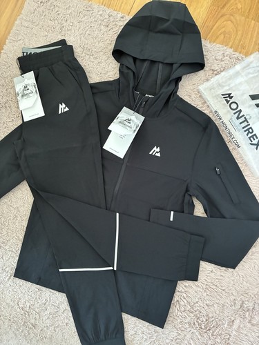 Montirex Junior Black Track 2.0 Matching Activewear Tracksuit Set Size Small - Picture 2 of 11