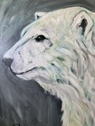 Polar Bear, 9” X 12”, Acrylic/Canvas, Original,Signed, COA — photo 3