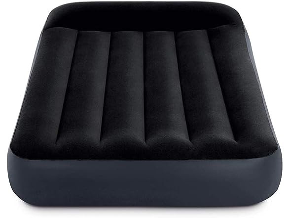 Intex Dura-Beam Twin Air Mattress w/ Built-in Pump | Plush Top | New in Box