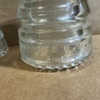 VINTAGE CLEAR GLASS HEMMINGWAY FENCE INSULATOR set of 8 — photo 6