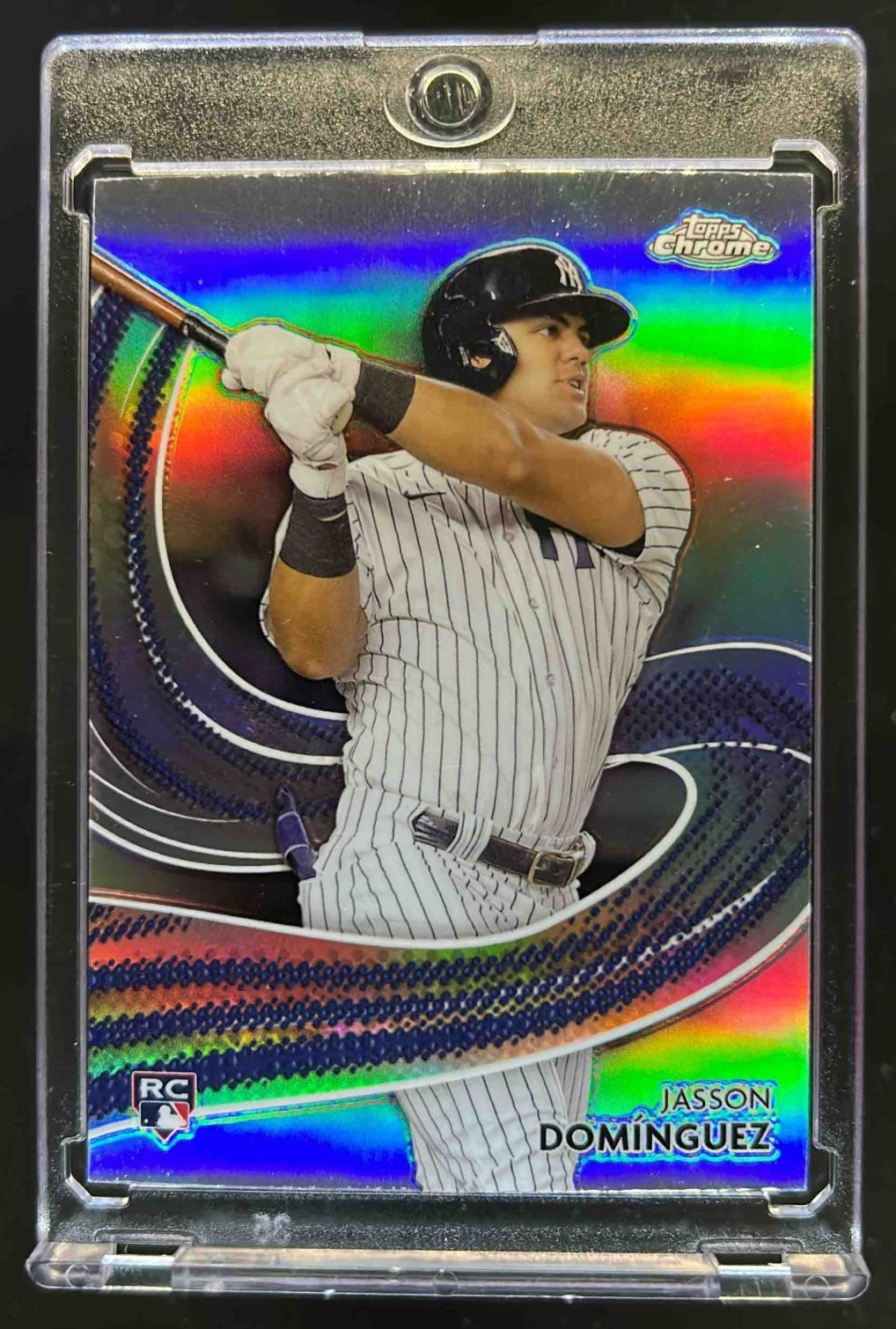 2024 Topps Chrome Jasson Dominguez Strokes RC Rookie #S-21 Yankees