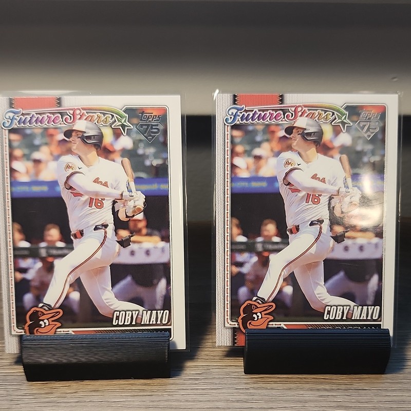 Topps 2025 Series 1 Future Stars Coby Mayo #72 Orioles Lot of 2 Cards