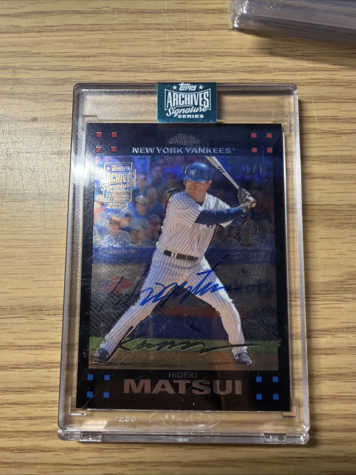 2024 Topps Archives Signature Series Hideki Matsui Auto 1/1 Yankees HOF