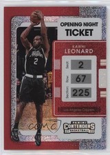 2021-22 Panini Contenders FOTL Opening Night Ticket 23/25 Kawhi Leonard #22 15wb