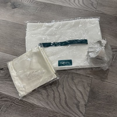 Nutrafol Set -Quick Dry Microfiber Hair Towel,Silk Pillowcase,Scalp Massager NWT