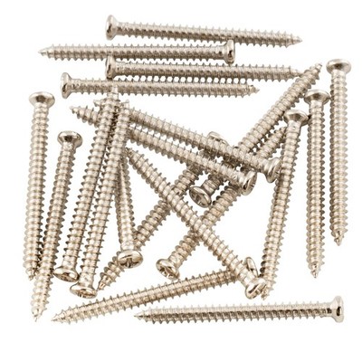 Musiclily 20Pcs Nickel 2.8x32mm Metric Thread Guitar P90 Pickup Mounting Screws