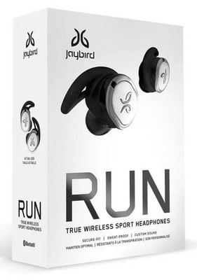 Jaybird Run True-Wireless TWS Kopfhörer - Silber - Neu