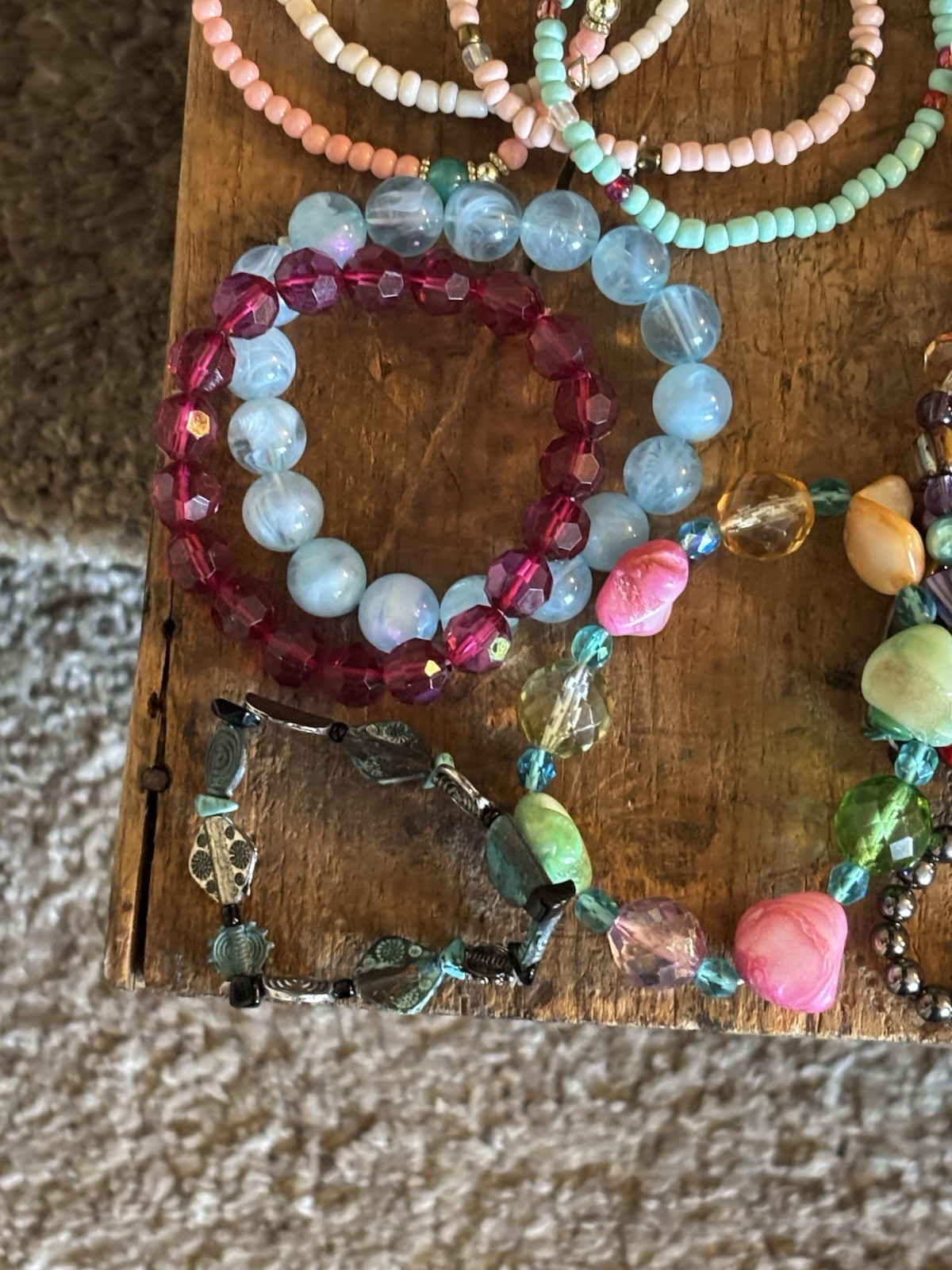 Stretchy Bracelets Large Bundle Various Colors - image 2