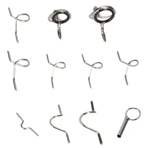 Robust Fly Fishing For Rod Guides Set Featuring 11 Essential Repair Components
