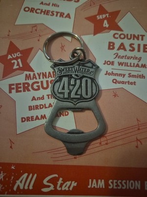 QUALITY MADE SWEETWATER 420 IPA BOTTLE OPENER QUALITY MADE ITEM ON KEYRING