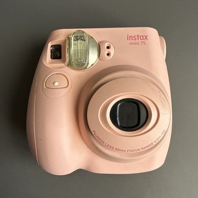 Fujifilm Instax Mini 7S Light Pink Camera with Film Pack TESTED AND WORKING