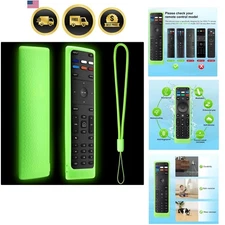 Silicone Remote Cover for Vizio Smart TV Remote Backlit Glow-in-Dark Protect