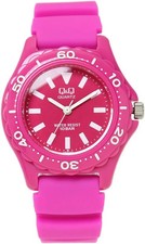 Japan NEW CITIZEN Q Q VR25-003 Pink White Color Watch 10 ATM Waterproof