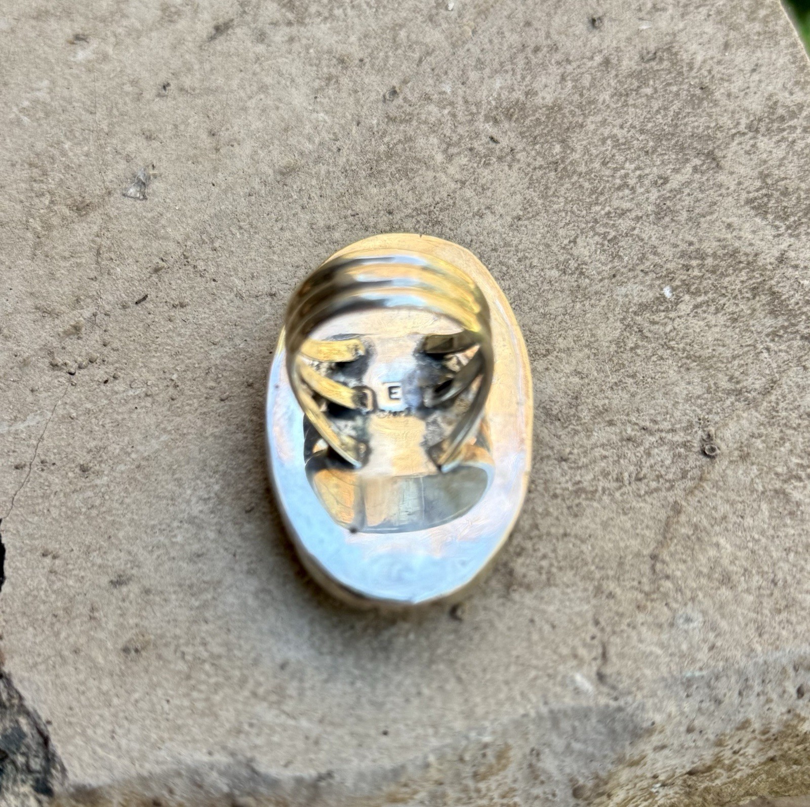 Bumblebee Jasper Native American Signed Sterling … - image 8