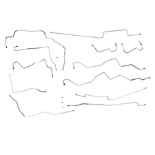 2002-06 Expedition Navigator Complete Preformed Brake Line Kit OE Steel