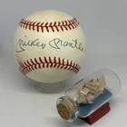 Mickey Mantle signed Rawlings OAL Baseball JSA LOA Yankees HOF Auto A4243