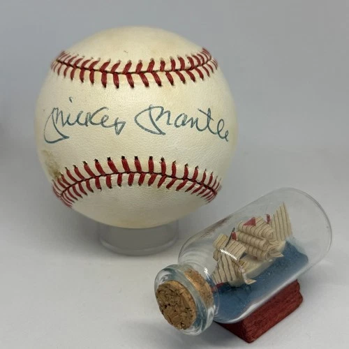 Mickey Mantle signed Rawlings OAL Baseball JSA LOA Yankees HOF Auto A4243