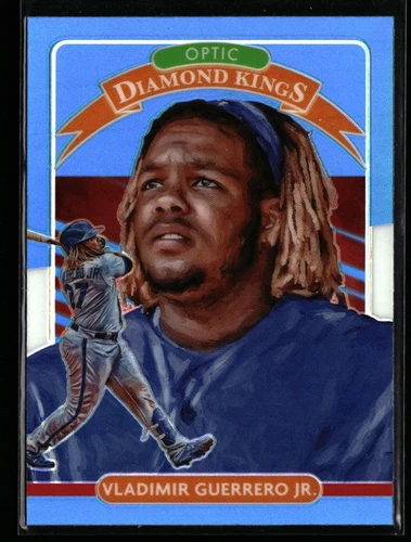 Vladimir Guerrero Jr. 2020 Donruss Optic #14 Carolina Blue White Prizm Blue Jays