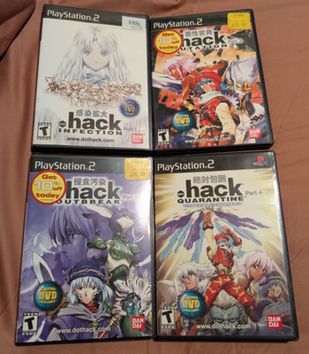 .hack Infection Mutation Outbreak Quarantine Part 1 2 3 4 CIB PS2 Near Mint