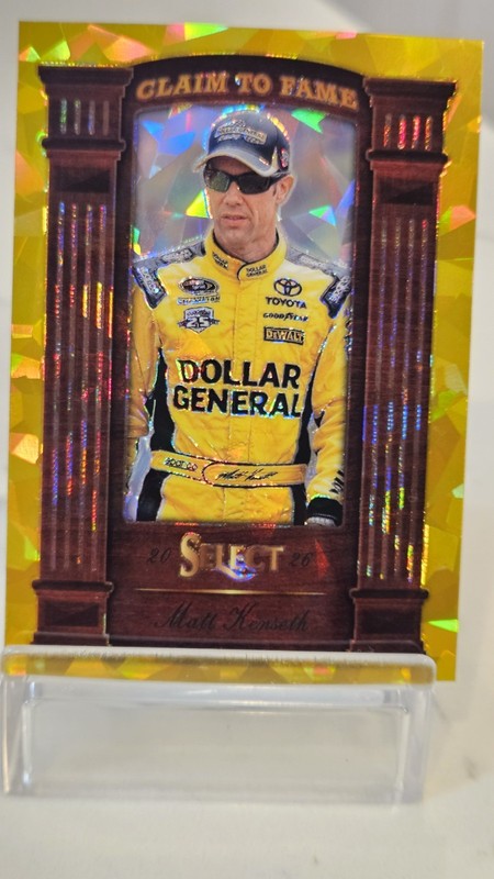 2026 Nascar Select Matt Kenseth Claim To Fame Gold Cracked Ice /10