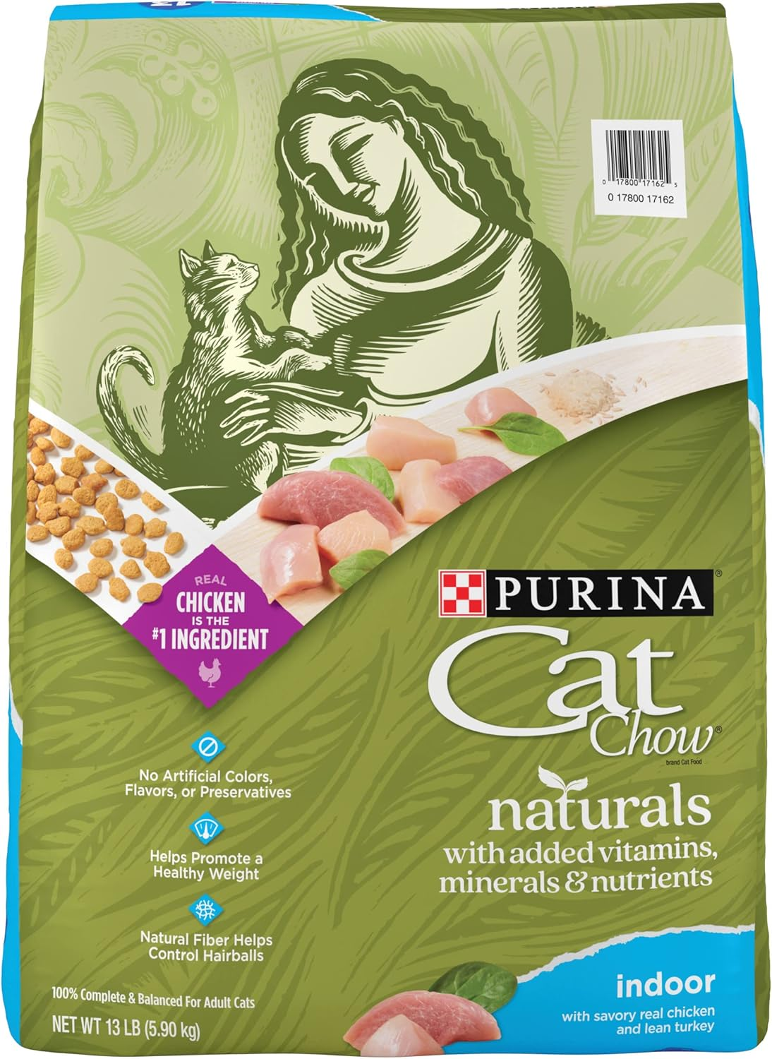 Healthy Weight Natural Dry Cat Food for Indoor Cats - 13 Lb. Bag