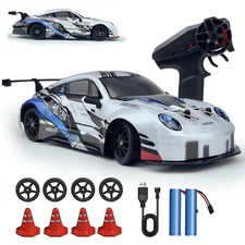 RC Drift Car 2.4GHz 124 Scale 4WD High Speed Remote Control Cars Vehicle with...