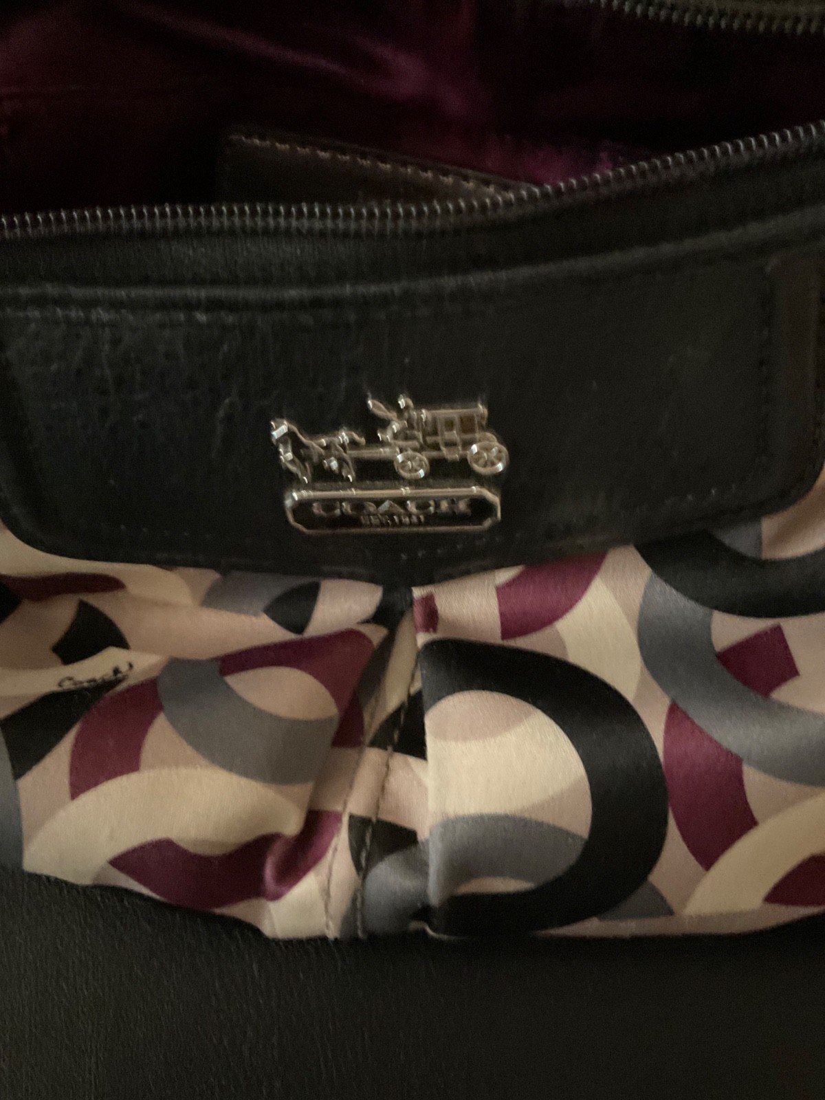 coach handbag multi COLORED removable strap - image 17