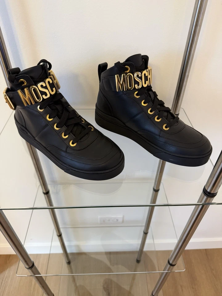 Brand New Moschino Black Sneakers - Image 2 of 4
