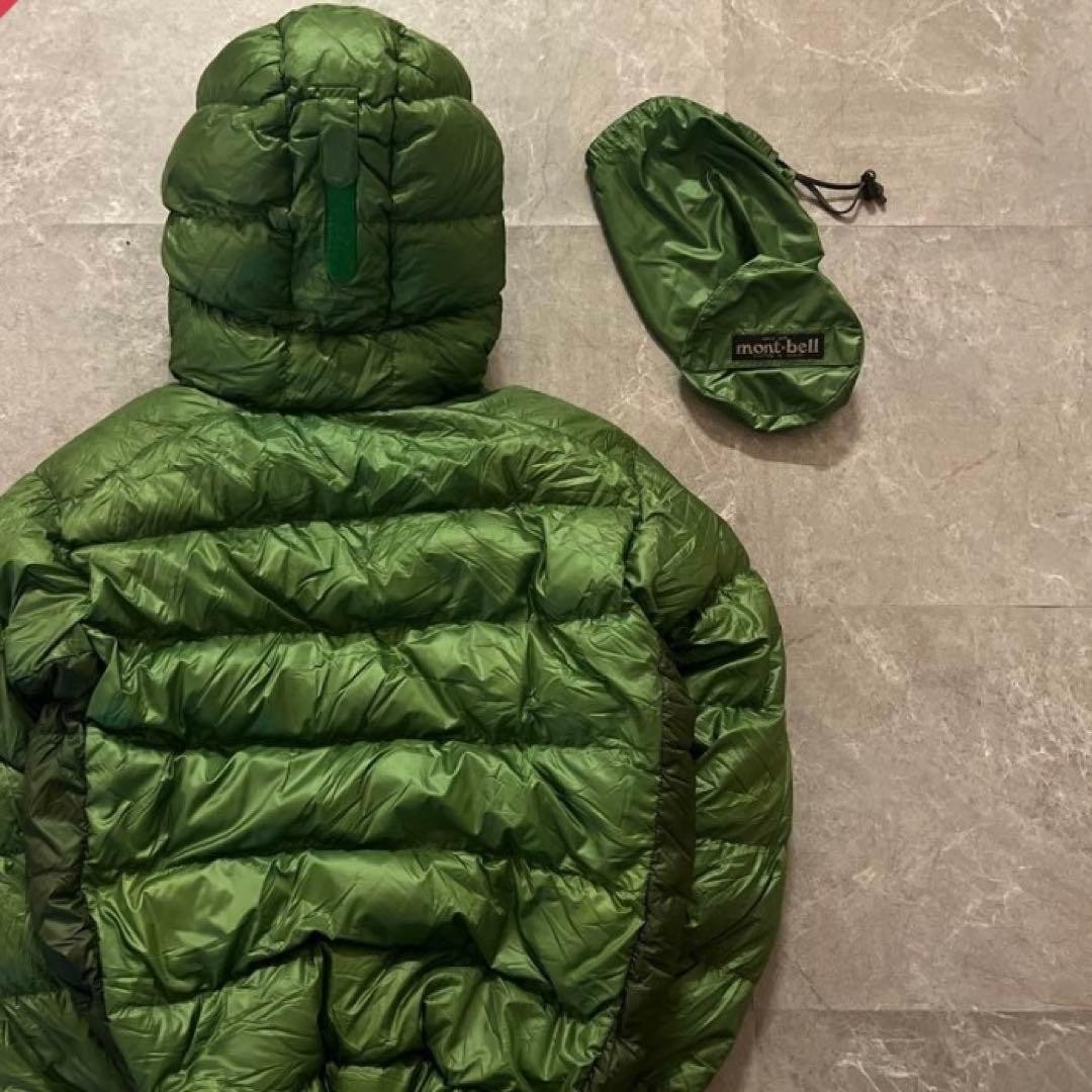 Extremely beautiful mont-bell down jacket M green Mont-bell rare item image 5