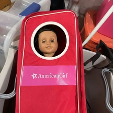 American Girl Doll With Backpack Carriei